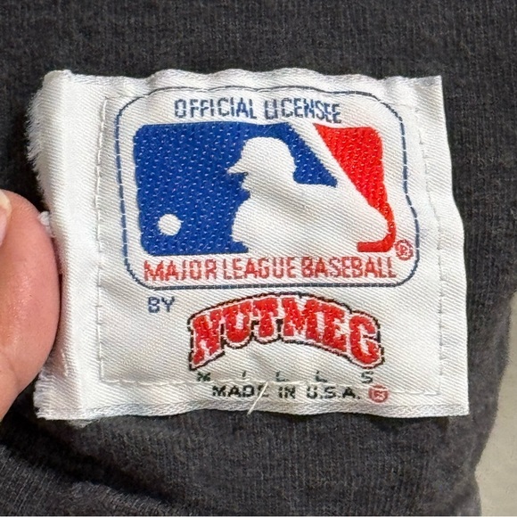 Nutmeg Vintage Medium Black MLB Pittsburgh Pirates T-Shirt Single Stitch 1991 - Picture 6 of 7